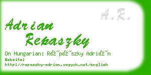 adrian repaszky business card